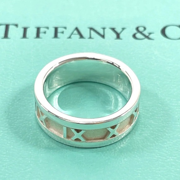TIFFANY&CO. RING ATLAS SILVER925 - Picture 2 of 8
